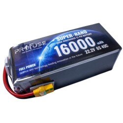 22,2V 6S 16000mAh 40C Lipo Batarya 