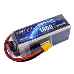 22,2V 6S 1800mAh 65C Lipo Batarya 