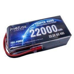 22,2V 6S 22000mAh 40C Lipo Batarya 