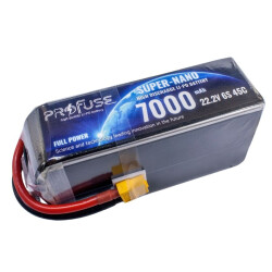 22,2V 6S 7000mAh 45C Lipo Batarya 