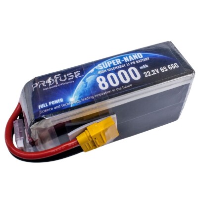 22,2V 6S 8000mAh 65C Lipo Batarya - 1