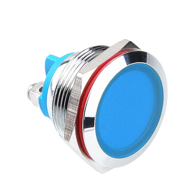 22L-P1 22mm 12-24V Metal Signal Lamp - Blue - 1