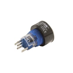 22mm 24V Beyaz Anahtarlı Buton CD-AWY-11DZ/24V/W - 2