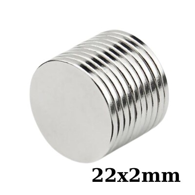 22x2mm Neodyum Güçlü Mıknatıs - Neodim Magnet - 1