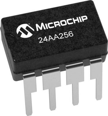 24AA256-I/P DIP-8 400kHz Microcontroller - 1