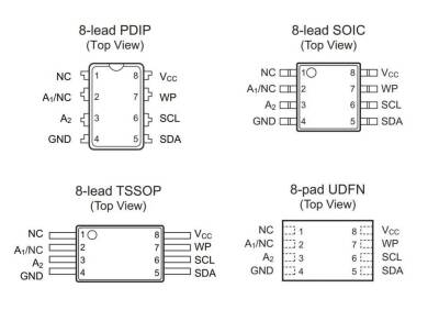 24C08 - DIP8 EEPROM IC - 2