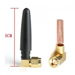 2.4G Wifi Zigbee 50mm 90 Degree SMA Male Antenna - 4