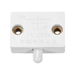 250V 1A Cabinet Door Switch NC - White - 1