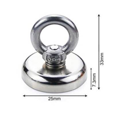 25mm Fishing Magnet - Neodymium Pot Magnet - 1