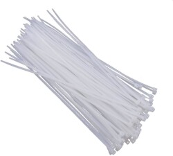 2.5mmx150mm Cable Tie White - 100 Pieces 