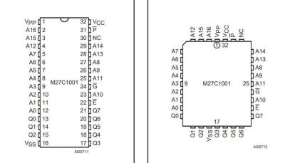 27C1001 - FDIP32W EEPROM Entegresi - 2