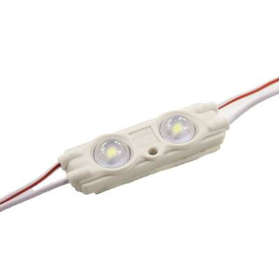 2'li Mercekli Mini Modül Led - Beyaz 12V 0.72W - 1