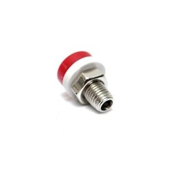 2mm Born Jack - Banana Red Female Socket with Screw 