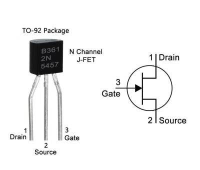 2N5457 - TO92 JFET Transistor - 2