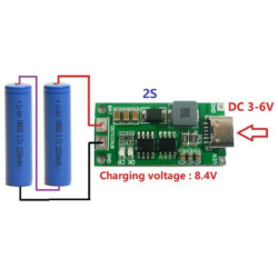 2S 8.4V 1A Li-ion & Lipo Pil Şarj Devresi - 3