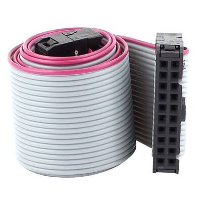 2x10 20 Pin Female-Female Flat Cable - 50cm - 1