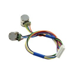 3-5V 2 Phase 8mm Micro Stepper Motor Pair - 2