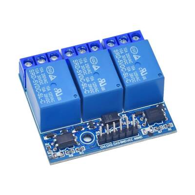 3 Channel 5V Relay Card - With Optocoupler Isolator - 1