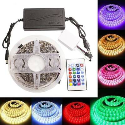 3 Chip Waterproof RGB LED Strip with Remote Control - 5 Meters - 1