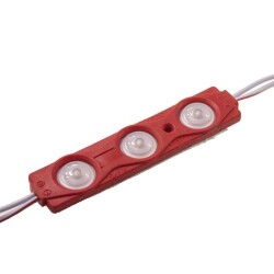 3 LED Lens Module - Red 12V 1.2W 