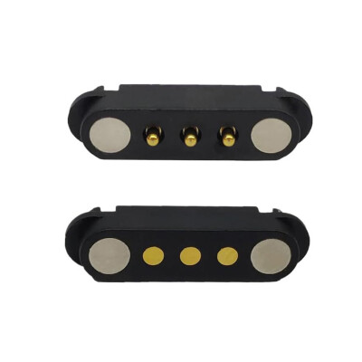 3-Pin 2.54mm Pogo Pin Magnetic Connector Set - 1