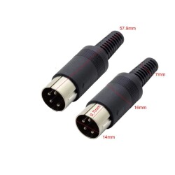 3 Pin Male DIN Connector - 2