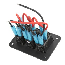 3-Way ON-OFF Illuminated Switch Switch Panel 12V-24V - Blue - 2