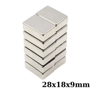 28x18x9mm Neodyum Güçlü Mıknatıs - Neodim Magnet - 1