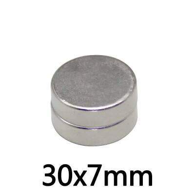 30X7mm Neodyum Güçlü Mıknatıs - Neodim Magnet - 1