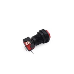 33mm 12V Işıklı Oyun Makinesi Butonu - Kırmızı - 2