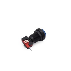 33mm 12V Işıklı Oyun Makinesi Butonu - Mavi - 2