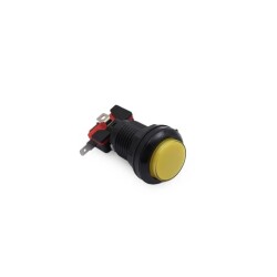 33mm 12V Işıklı Oyun Makinesi Butonu - Sarı - 1