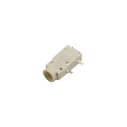 3.5mm Stereo 4-Pin SMD Jack Dişi - Beyaz 