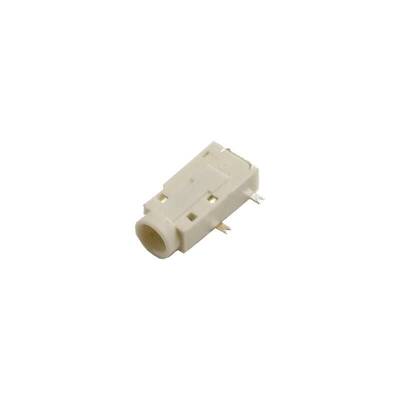 3.5mm Stereo 4-Pin SMD Jack Dişi - Beyaz - 1