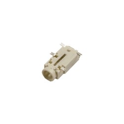 3.5mm Stereo 4-Pin SMD Jack Dişi - Beyaz - 2