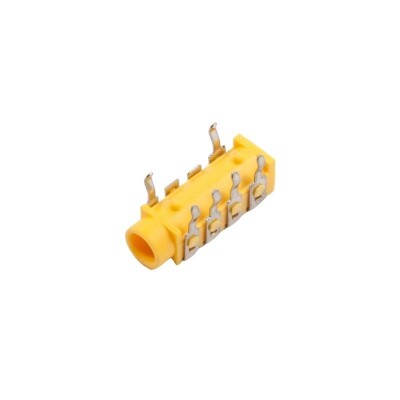 3.5mm Stereo 6-Pin Jack Female - Yellow - 1