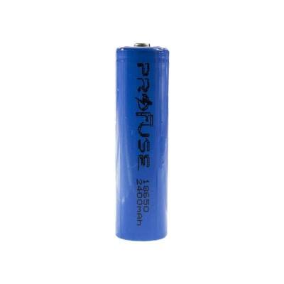 3.7V 2400mAh 18650 Li-ion Rechargeable Battery - With Head - 2