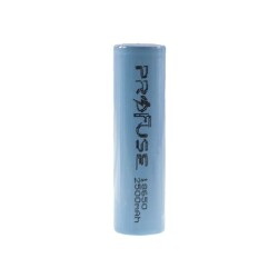 3.7V 2500mAh 18650 Li-ion Rechargeable Battery - Headless - 2