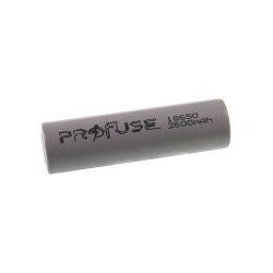 3.7V 2600mAh 18650 Li-ion Rechargeable Battery - Headless 