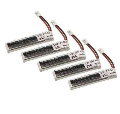 3.8V 250mAh 30/60C Lipo Battery Set 5 Pack - Drone Lipo Battery - 1