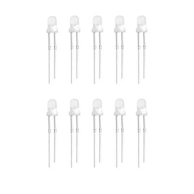 3mm White Led Package Short Leg - 10 Pcs - 1