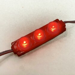 3W Mercekli Modül 3'lü Led - Kırmızı 12V - 2