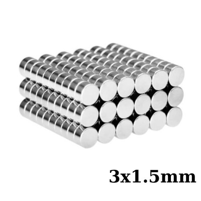 3x1.5mm Neodyum Güçlü Mıknatıs - Neodim Magnet - 1