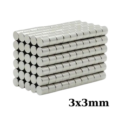 3x3mm Neodyum Güçlü Mıknatıs - Neodim Magnet - 1