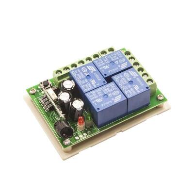 4 Channel 12V Remote Control RF Module Receiver Transmitter - 3