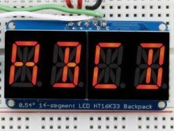 4 Digit 0.54'' 14 Segment Display (Red) - 1