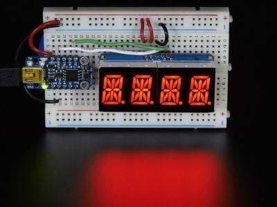 4 Digit 0.54'' 14 Segment Display (Red) - 2