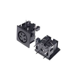 4 Pin Female DIN Connector - Panel Type 