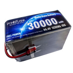 44.4V 12S 30000mAh 15C Solid State Lipo Battery 