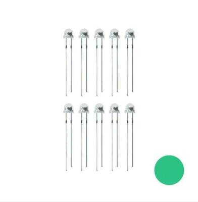 4.8mm Green Mushroom LED Package - 10 Pcs - 1